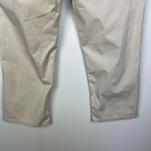 Christopher Blue Cropped Straight Leg Pants Capri pale khaki women’s size 10 - Picture 11 of 12
